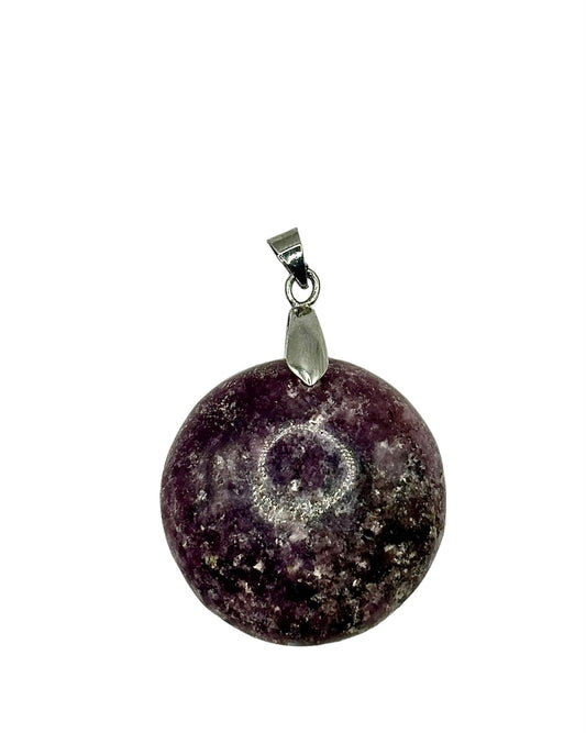 PENDENTIF LÉPIDOLITE  (la pièce)