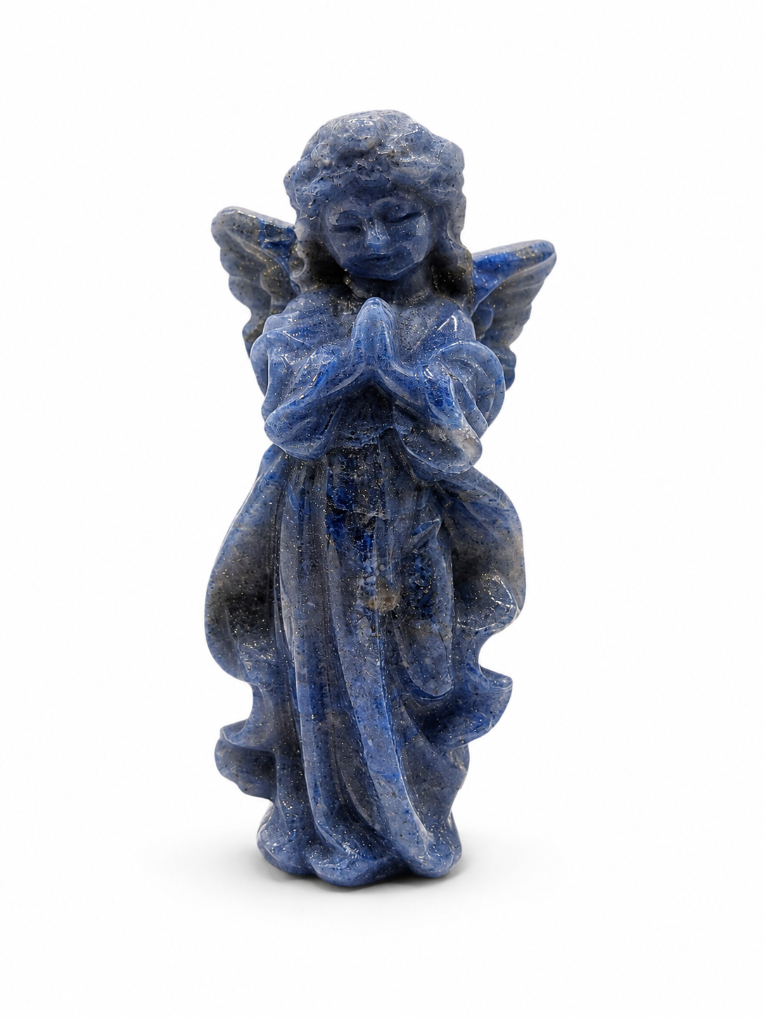 Statut Ange gardien - Lapis lazuli surteinté