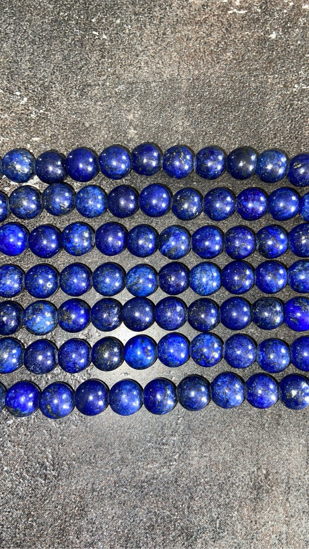 FIL DE PERLE LAPIS LAZULI qualité SUPER EXTRA - 8mm