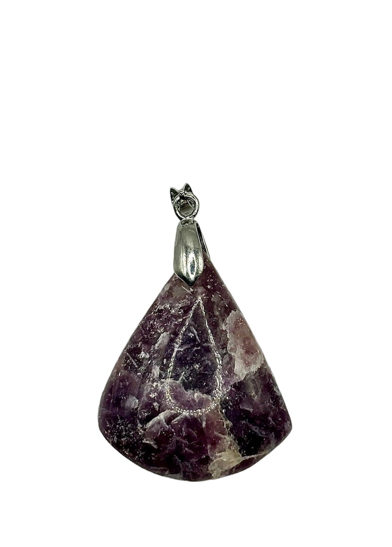 PENDENTIF LÉPIDOLITE  (la pièce)