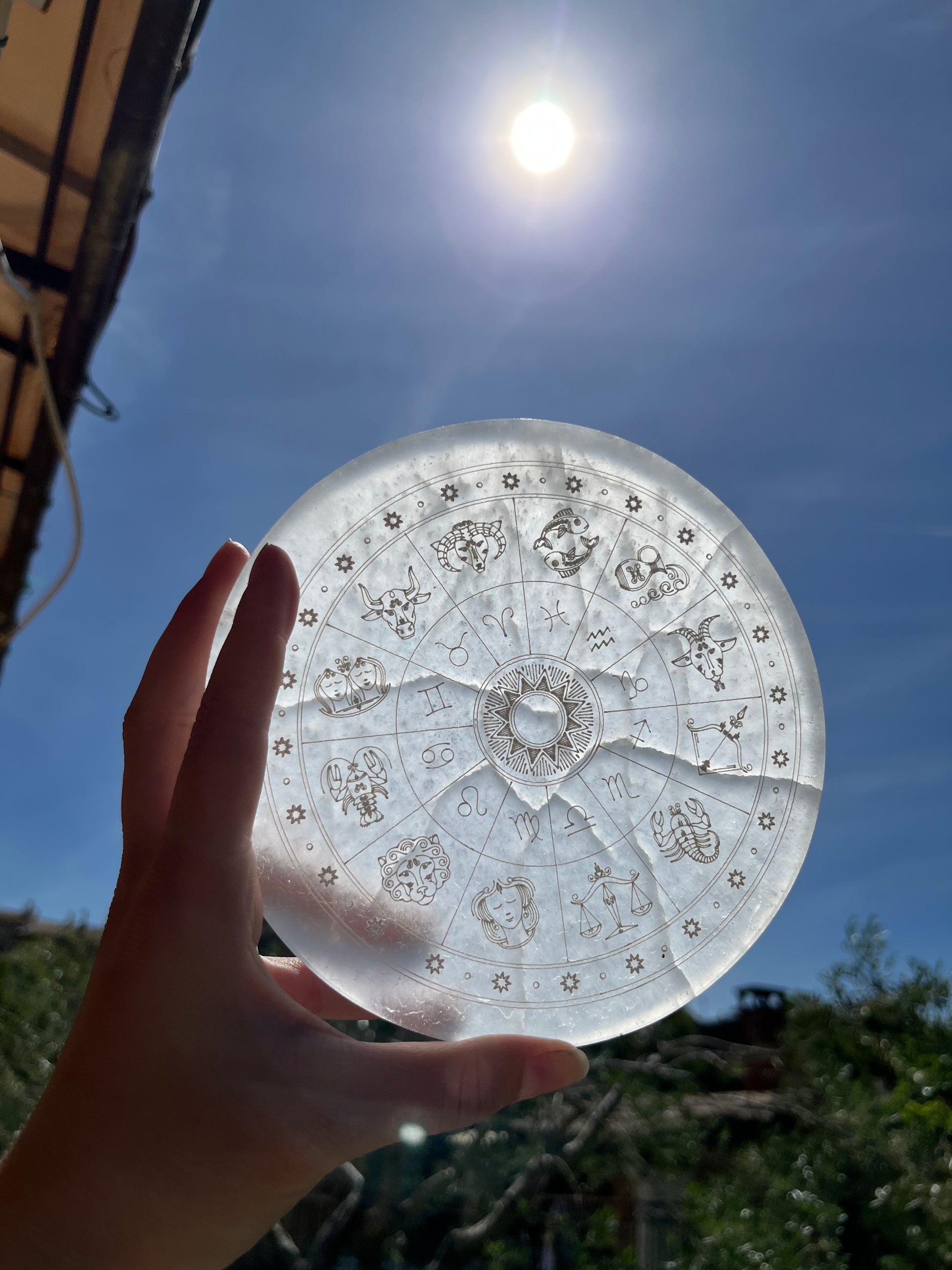 PLAQUE RONDE SIGNE ASTROLOGIQUE
