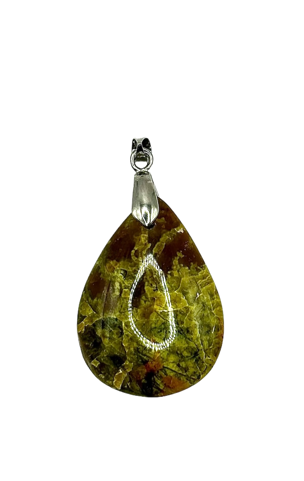 PENDENTIF MADAGASCAR OPALE VERTE (la pièce)