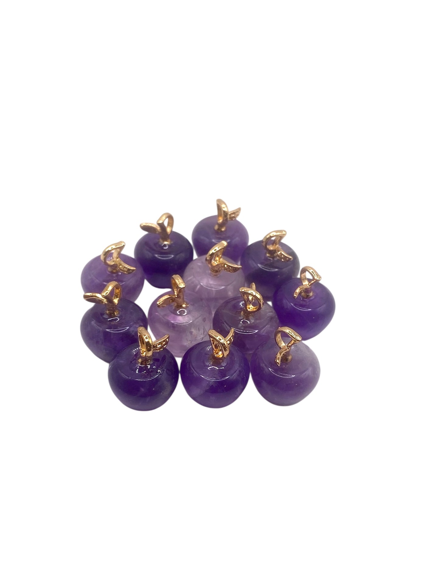 PENDENTIF POMME - AMÉTHYSTE