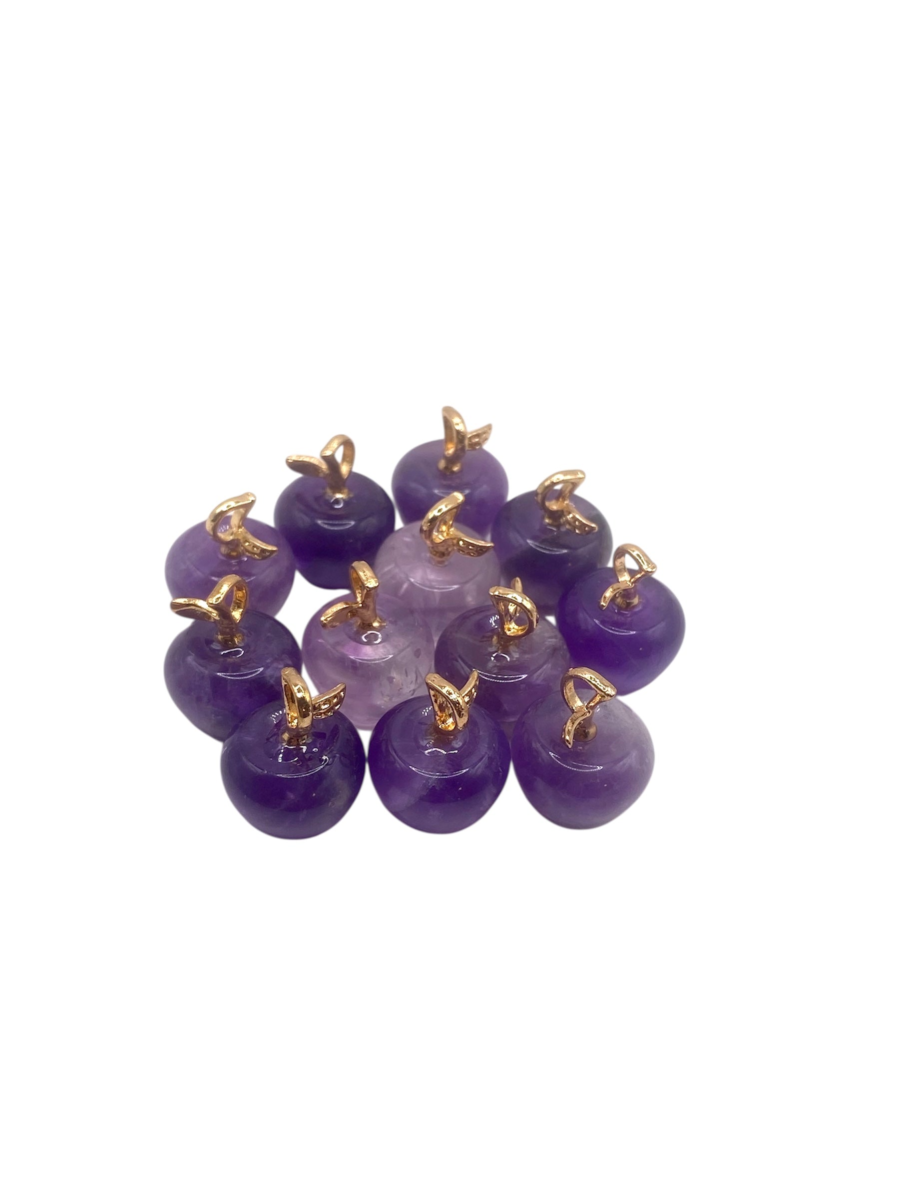 PENDENTIF POMME - AMÉTHYSTE