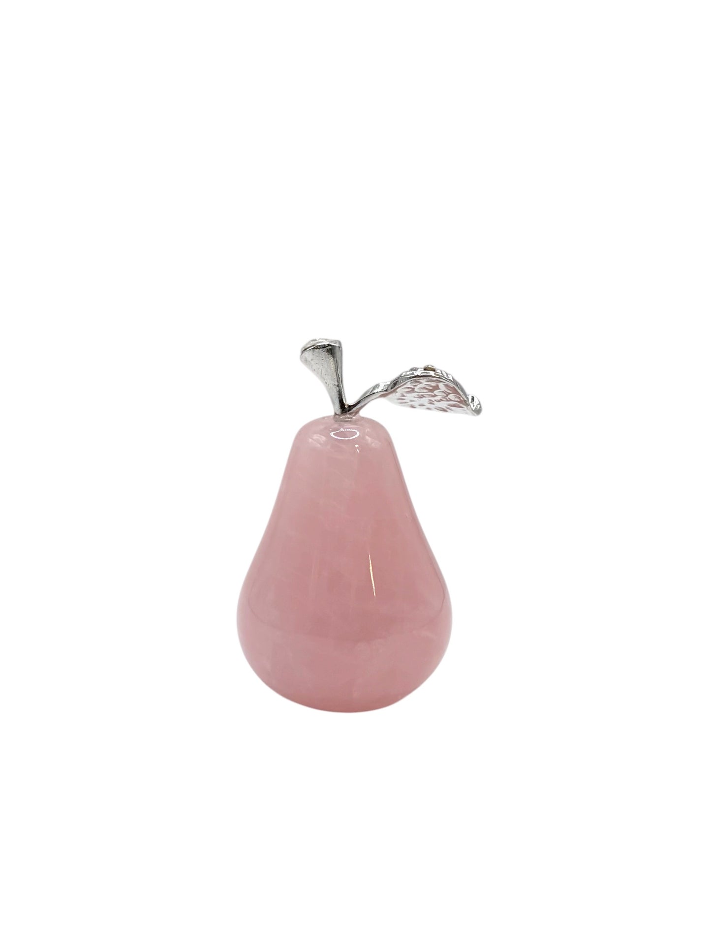 POIRE DECORATIVE 4.5CM - QUARTZ ROSE