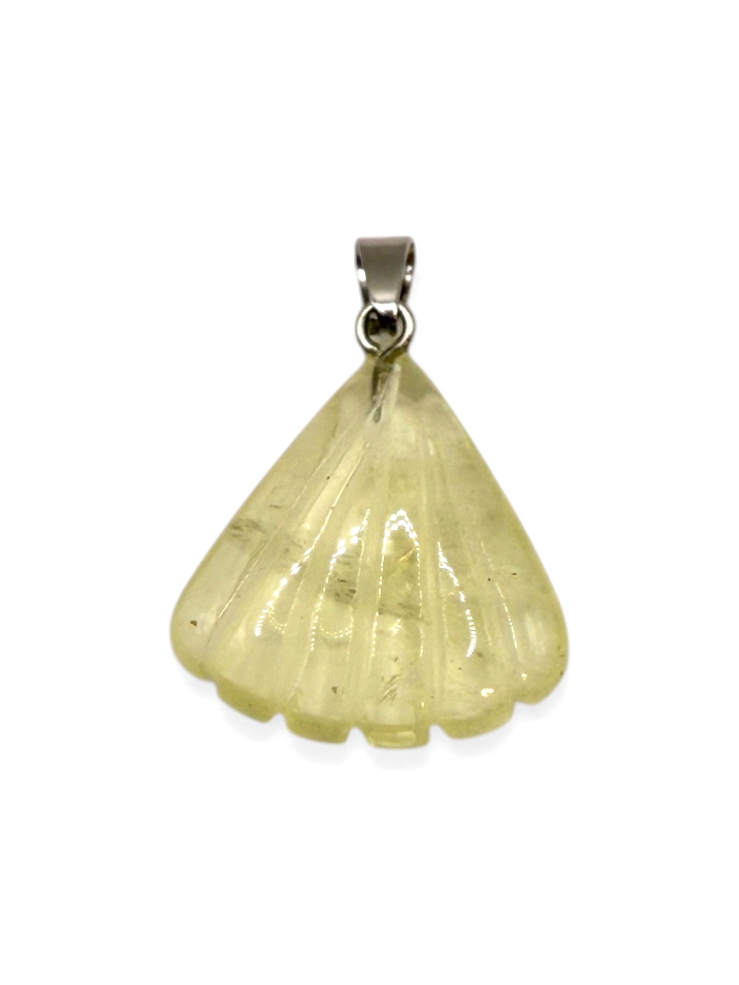 PENDENTIF COQUILLAGE - CITRINE NATURELLE