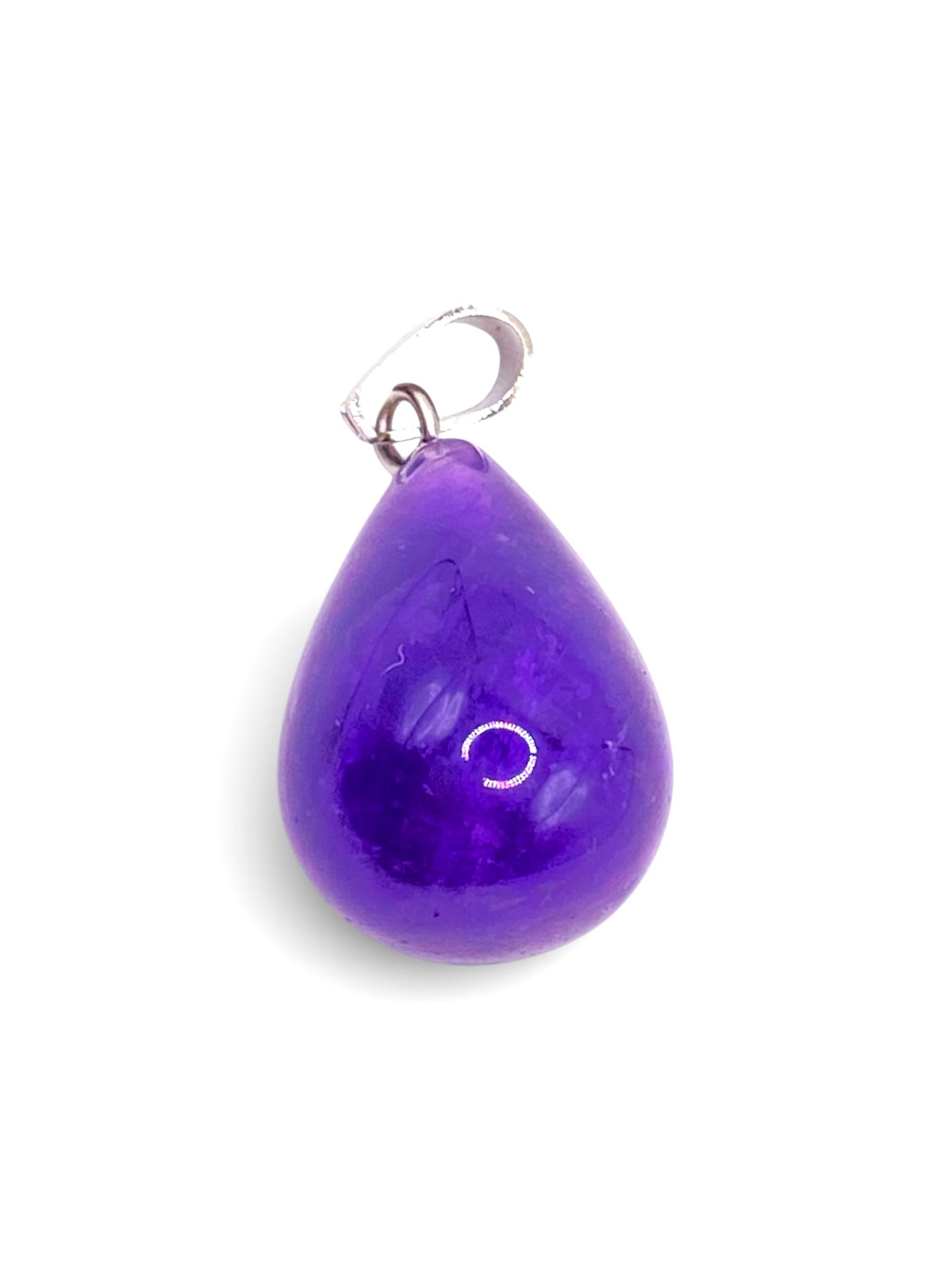 PENDENTIF GOUTTE 3D - AMÉTHYSTE